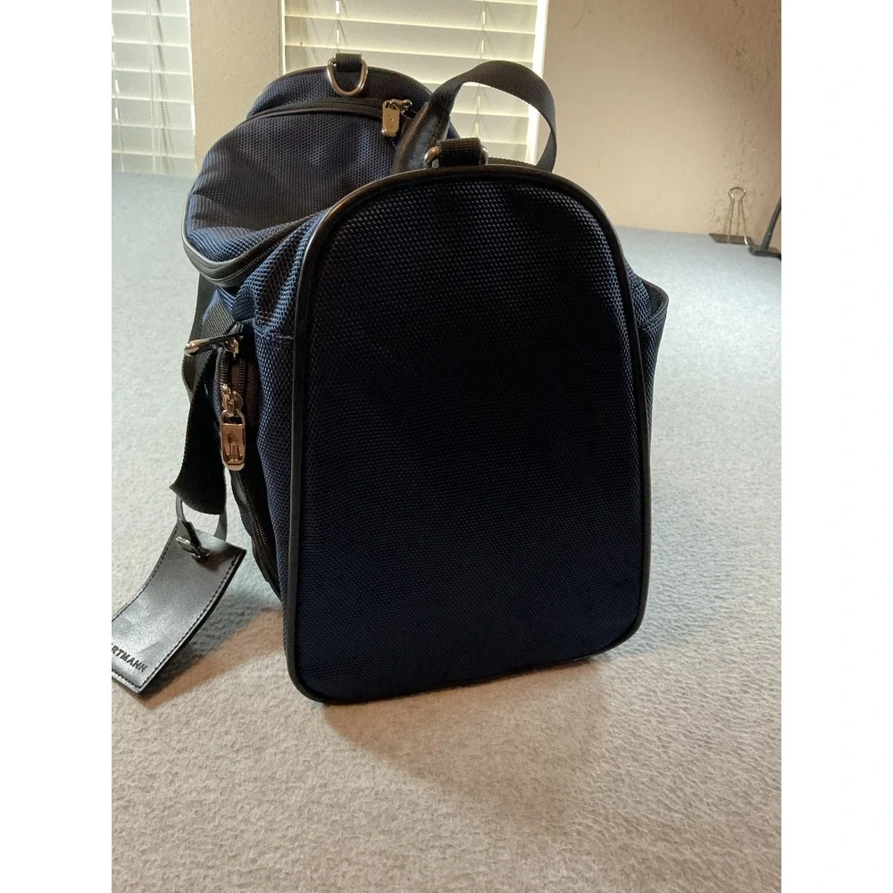 Hartmann Navy Blue Ballistic Nylon Duffel Bag Travel Carry On Luggage Bag